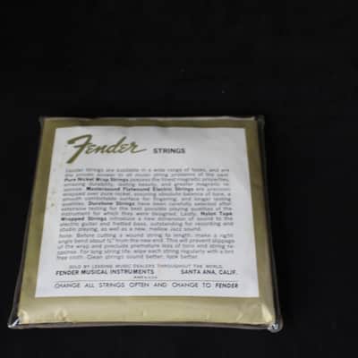 Fender original vintage Flatwound Bass strings full set. Candy case image 9