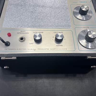 Peterson Vintage Model 320 Chromatic Tuner - black - Working perfectly. image 2