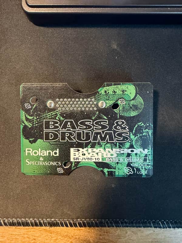 Roland SR-JV80-10 Bass and Drums Expansion Board 1990s - Green image 1