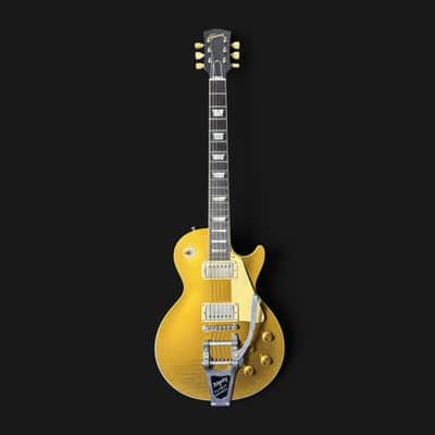 Gibson Custom Shop M2M 1957 Les Paul Goldtop Darkback Reissue • Murphy Lab Heavy Aged • Bigsby • Lower Logo • Aged Case 2024 - Double Gold image 3