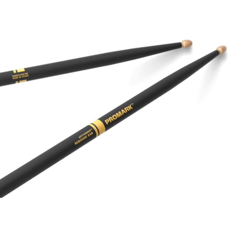 Promark Rebound 5AB ActiveGrip Acorn Drumsticks image 1