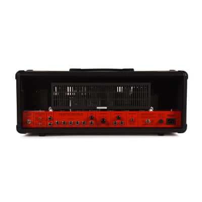 Mesa/Boogie 2-Channel 90s Dual Rectifier 100w Tube Amp Head Limited Black Snake Vinyl w/ Ferrari Rosso Red Chassis image 3