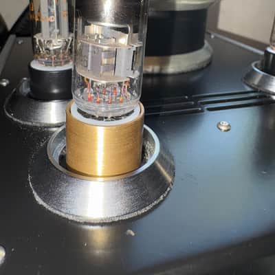 1pc 9 gold Pin Bakelite vacuum tube Socket Saver with Brass Sleeve us stock 6922 image 10