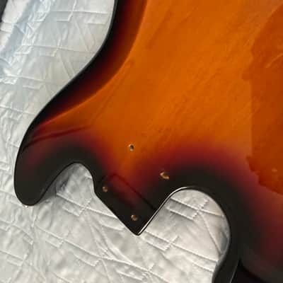 Squier Jazz bass body - Sunburst image 9
