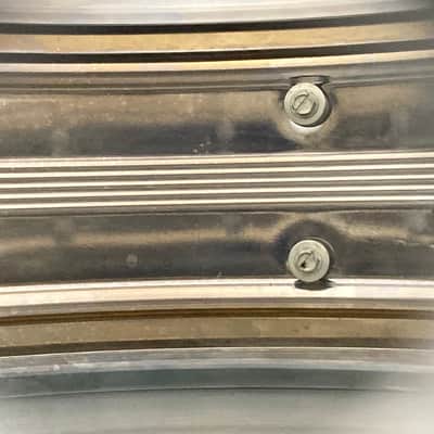 Rogers - 5x14" Dyna-Sonic 5 Line - Chrome Over Brass Snare Drum. No. 37 image 12