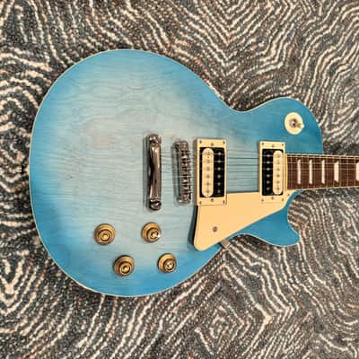 Epiphone Les Paul Traditional Pro IV  - Worn Pacific Blue image 8