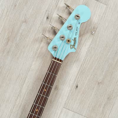 Mint Fender Custom Shop 1961 Jazz Bass Heavy Relic, 3A Rosewood Fingerboard, Faded Aged Daphne Blue image 8