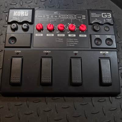 Korg G3 Guitar Multi Effects Processor 1980s - Black Effect with Power Supply image 1