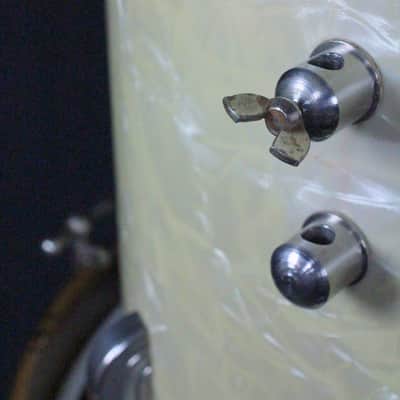 Leedy 3-Piece Drum Set 1949 -13/16/20 - White Marine Pearl image 4