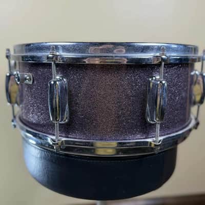 Slingerland Hollywood Ace 5.5x14" 8-Lug Snare Drum 1960 Smokey Sparkling Pearl image 6