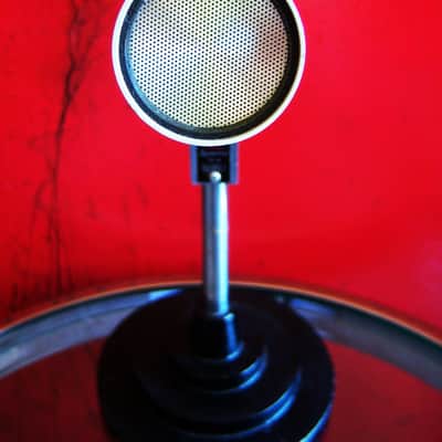Vintage RARE 1960's Turner 466 dynamic microphone High Z Satin Chrome w XLR cable 33D 22D 77A # 4 image 5