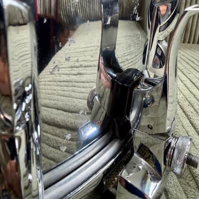 Vintage Premier 2000 Flo-Beam 5x14 Snare Drum — Chrome Over Aluminium (COA), Made in England (Video Demo) image 3