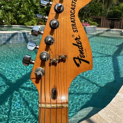 1975 Fender Stratocaster with 3-Bolt Neck - Olympic White image 8