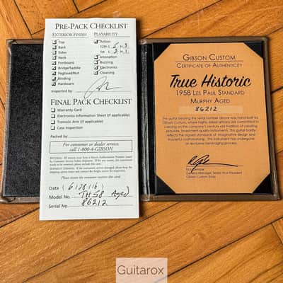 2016 Gibson 58 Les Paul True Historic Murphy Aged - 3,70kg image 2