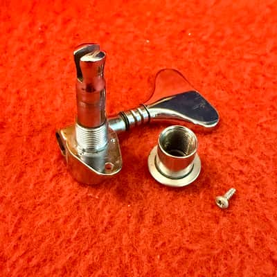 Schaller M4 Bass tuner TREBLE side 1970 - Chrome original vintage Alembic kramer USA image 2