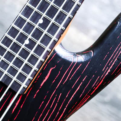 Spector NS Pulse 5 Left-Handed Cinder Red EMG Pickups 5-String Electric Bass w/Bag image 9