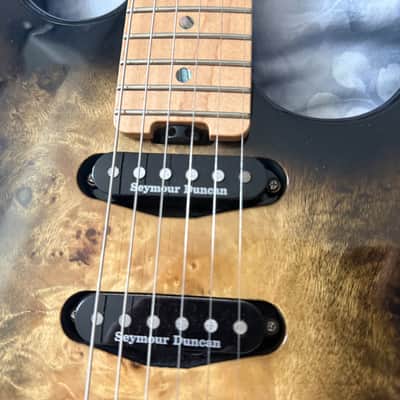 ESP Original Snapper CTM Burl Top MIJ Japan Custom Shop Seymour Duncan HSS image 6
