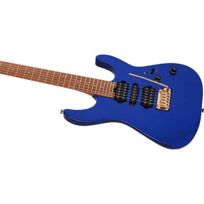 Immagine Charvel Pro-Mod DK24 HSH 2PT CM Electric Guitar, Caramelized Maple Fingerboard, Mystic Blue - 7