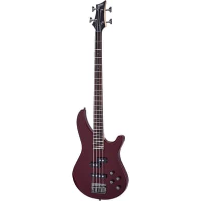 Mitchell MB200 Modern Rock Bass Guitar With Active EQ - Regular Blood Red image 6