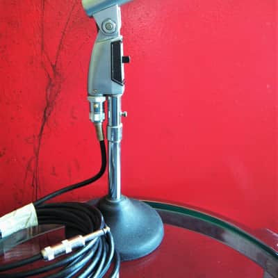 Vintage 1960's Shure 545S dynamic cardioid microphone Low Z with cable & Atlas LO-2B adapter SM57 image 1