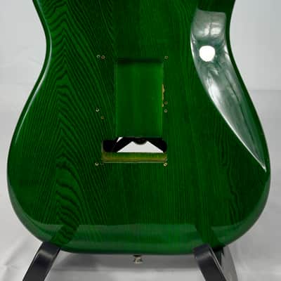 ESP Vintage Plus Strat Style Electric Guitar Body MIJ Japan 1990’s - Trans Green image 10