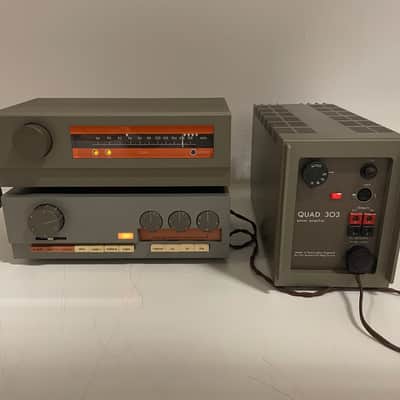 Quad 33 / FM3 / 303 – Pre-Amplifier, Power Amplifier & Tuner Set – Inc. Cables image 2