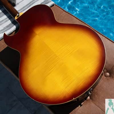 1976 Greco S55 (S50 N60) (ES-175)  - Vintage Sunburst - Made in Japan - Pro Set Up w Perfect Frets/Action/Intonation! - image 2