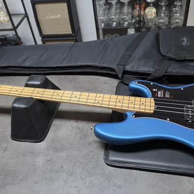 Fender American Precision PJ Bass BRAND NEW Lake Placid Satin Matte Blue Performer Precision Jazz PJ 4-String USA Bass Guitar image 10