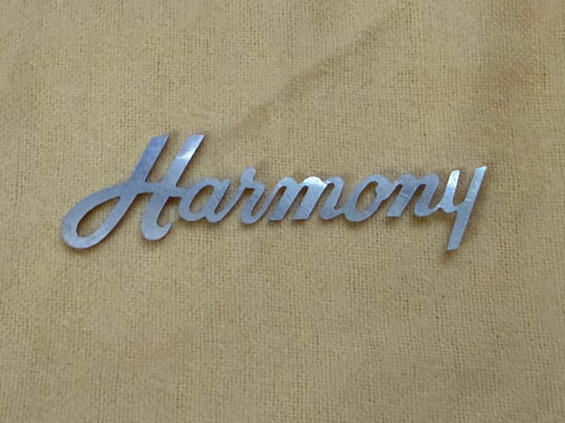 Harmony Guitar Headstock Logo Badge Emblem 60s image 1