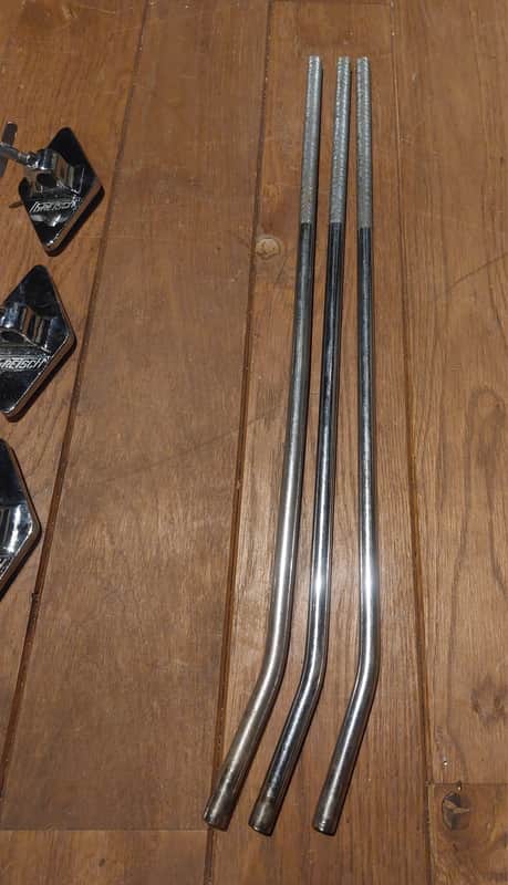 Gretsch Stop Sign floortom legs, 3× - Chrome image 1