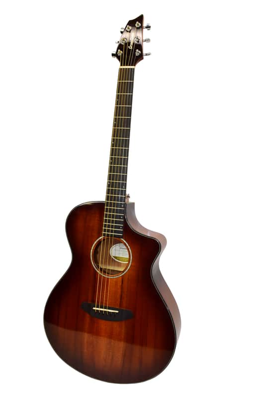 2019 Breedlove Pursuit EX Concert CE MM Acoustic Electric Guitar, Bourbon Burst image 1