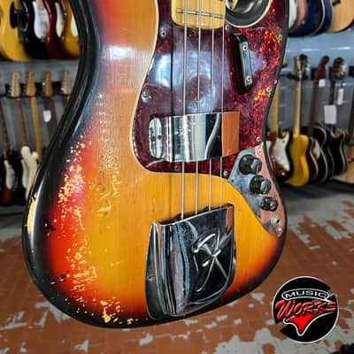 Fender   1973 Jazz Bass Sunburst Mn True Vintage image 7