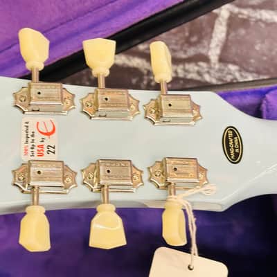Epiphone J-180 LS Jumbo Ac/El Inspired by Gibson Frost Blue w/Case Auth Dlr #922 image 18