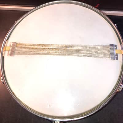 Beautiful Japanese  Snare Drum Unbranded  Stencil  1970s - Blue Sparkle image 9