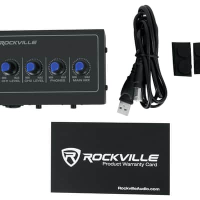 Rockville ROCK-U MINI 2x2 Home Studio USB Computer Recording Interface + Mic image 14