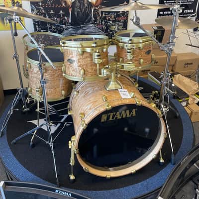 Tama Starclassic "50th Anniversary" limited drum set 2022` Tamo Ash/satin gold hardware image 3