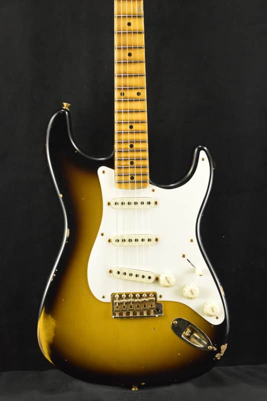 Fender Custom Shop Limited Edition '57 Strat - Relic Faded Aged 2-Color Sunburst image 1