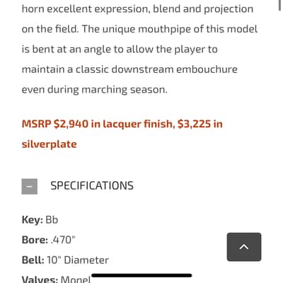 Kanstul Custom Class Model 285 Marching B♭ French Horn - Silver Plated image 6