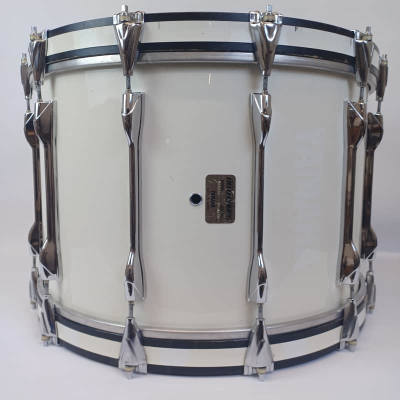 Yamaha 14x22"MB822U JP-x Field Corps Bass Drum 12Lug White Wrap Japan Vintage80s image 1