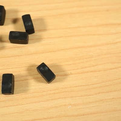 (6) String Lock Insert Block Ibanez Lo Pro Edge Tremolo Bridge Floyd Rose Black image 3