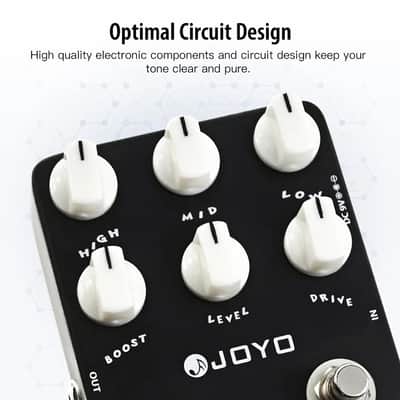 Joyo JF-17 Extreme Metal Guitar Pedal 3 Band EQ Low-Mid-High Gain Boost Distortion image 3