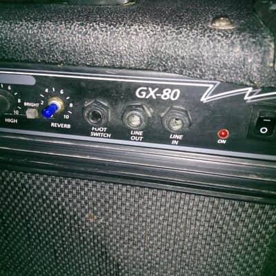 Crate GX80 GX 80Y 1990s - BLACK COMBO REVERB 2 CHANNEL CLEAN OVERDRIVE DISTORTION image 4