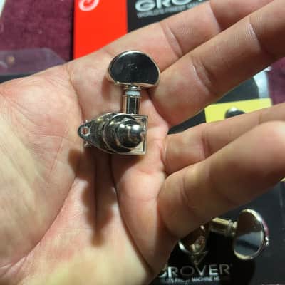 Grover Rotomatics 102 Series Standard Tuning Machines Chrome 2020s - Chrome image 3