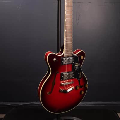 Gretsch G2655 Streamliner Center Block Jr. Double-Cut Semi-Hollowbody Guitar - Claret Burst image 3