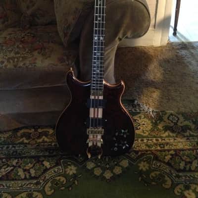 Alembic 4 String Mark King Deluxe 2002 high gloss polyester coco bolo/dark reddish brown image 2