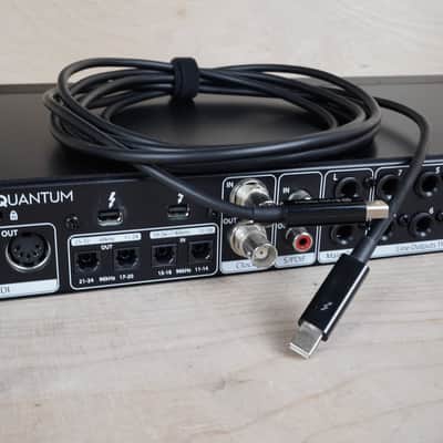PreSonus Quantum Thunderbolt Audio Interface 2017 Black w/ Power Supply, Thunderbolt 3 Adapter image 7