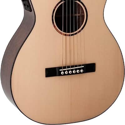 Recording King 6 String Acoustic-Electric Guitar, Right, Gloss Natural (RP-G6-CFE5) image 1