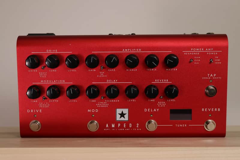 Blackstar AMPED 2 Dept. 10 100-Watt Guitar Amp Pedal 2023 - Present - Red image 1