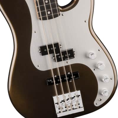Fender American Ultra II Precision Bass, Ebony Fingerboard, Texas Tea image 5