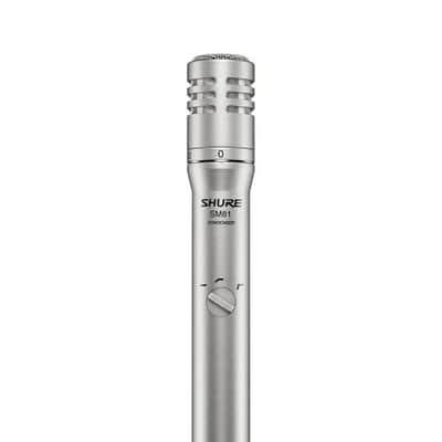 Shure SM81-LC Cardioid Condenser Instrument Microphone for Guitar, Piano, and Cymbals, Includes Swivel Adapter, Attenuator-Switch Lock, Windscreen, Carrying Case, No Cable Included (SM81-LC) image 3